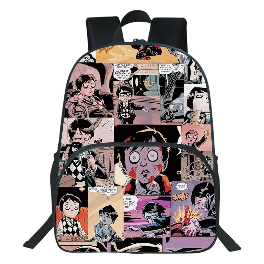 Umbrella Academy Backpack Student School Bag Double-layer Knapsack