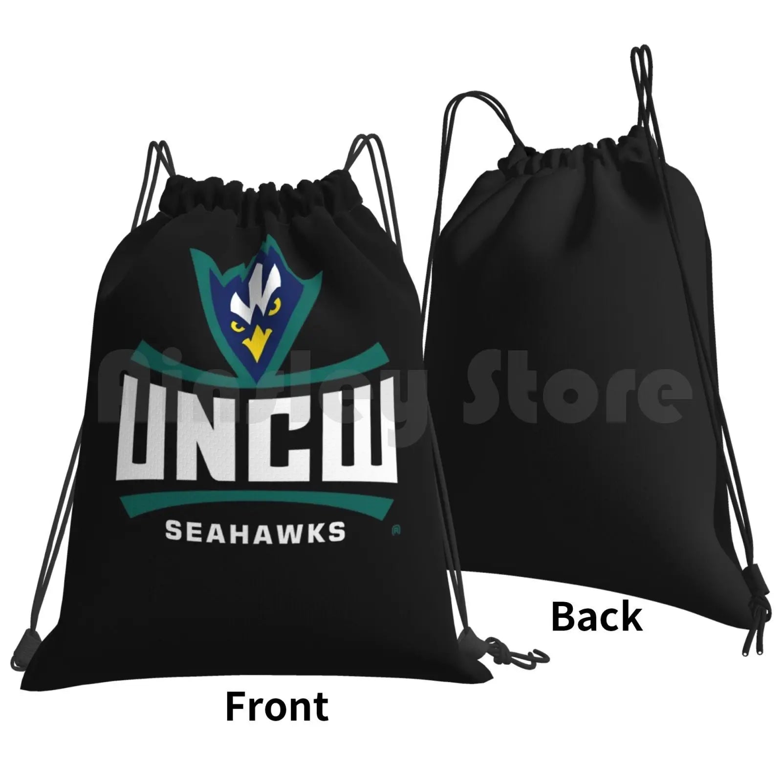 Uncw Seahawks Women'S Sweat Ppncw014 Backpack Drawstring Bag