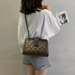 PU Leather Chains Shoulder Bags Women Handbags