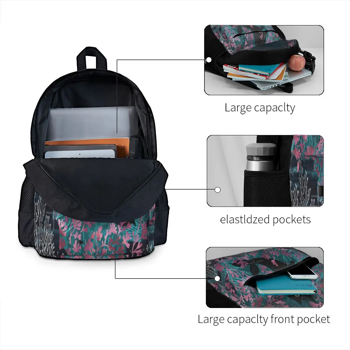 Undersea Backpacks Men's and Women's Travel Bag