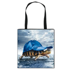 Undersea Word Print Totes Bag Women Handbag