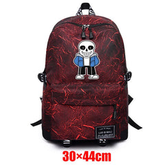 Undertale Fabric Backpack Zipper High Schoolbag Mochila Student Casual Travel