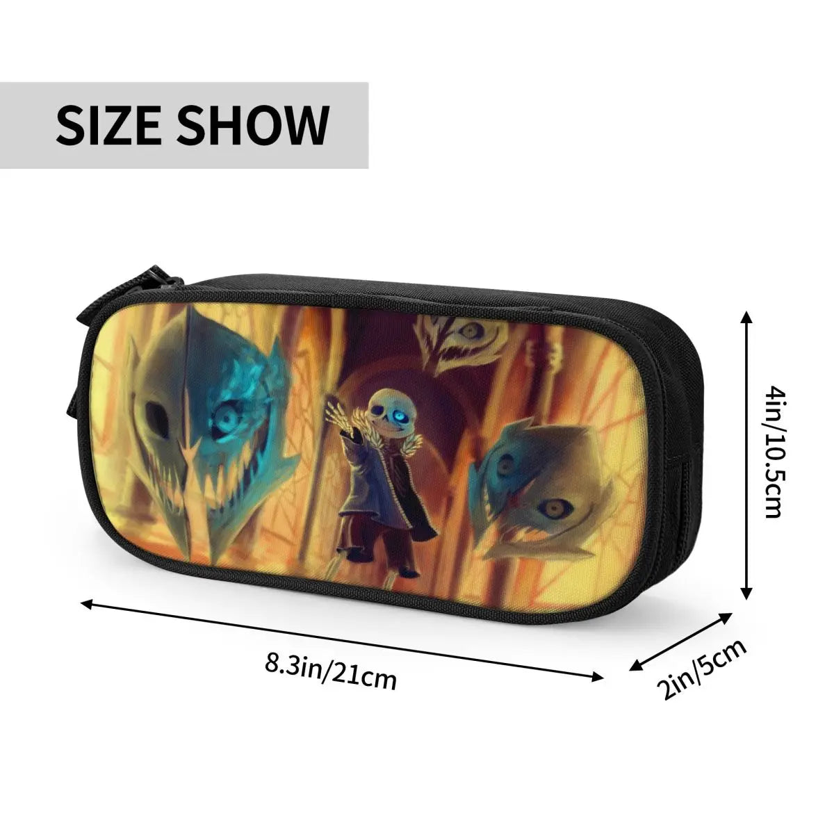 Undertale Pen Box Zipper Pen Bag Anime