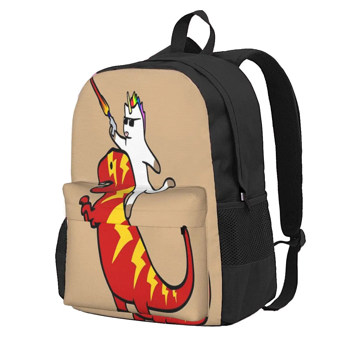 Unicorn Cat Lightning T-Rex Backpack
