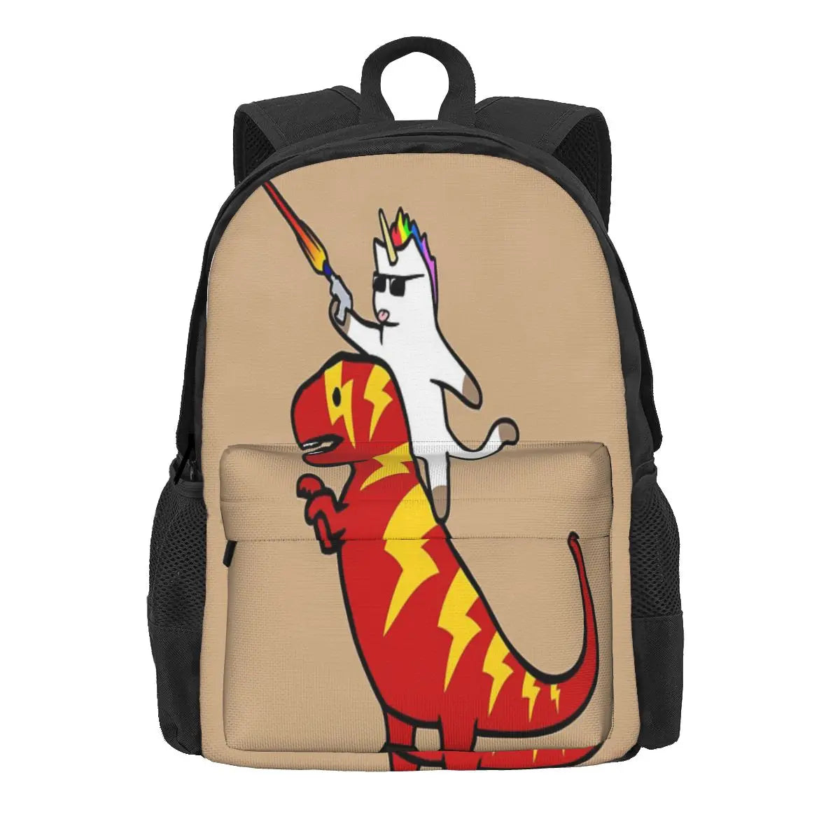 Unicorn Cat Lightning T-Rex Backpack