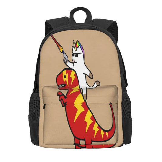 Unicorn Cat Lightning T-Rex Backpack