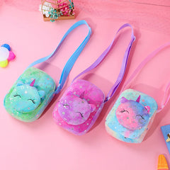 Unicorn Plush Shoulder Bag Crossbody Messenger Bag