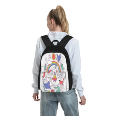 Unicorns Backpacks Men Women Print Backpack Class Bags Girls