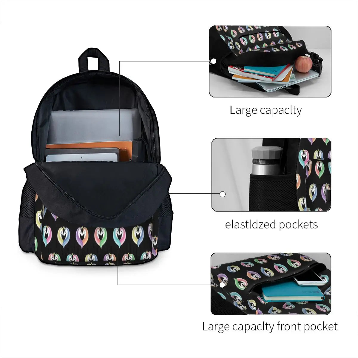 Stylish Love Backpack for Men and Women