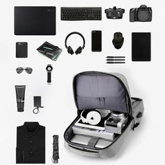 Unisex Laptop Backpack USB Charging Port Rucksack
