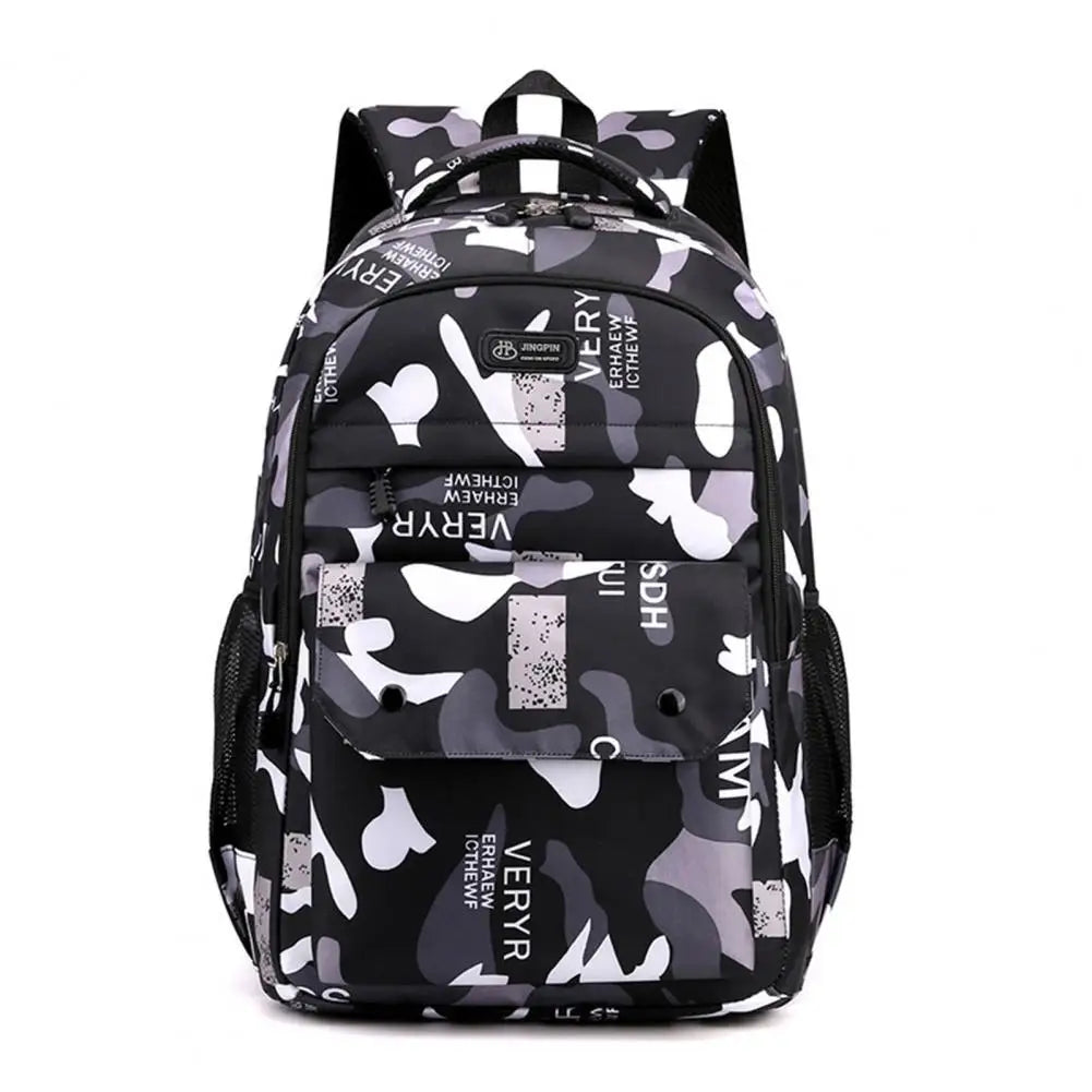 Adjustable Unisex Backpack Multipurpose School Bag Smooth Zipper