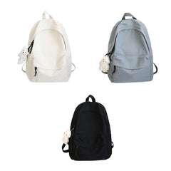 Unisex DIY Canvas Backpack Daypack Satchel Travel Bag