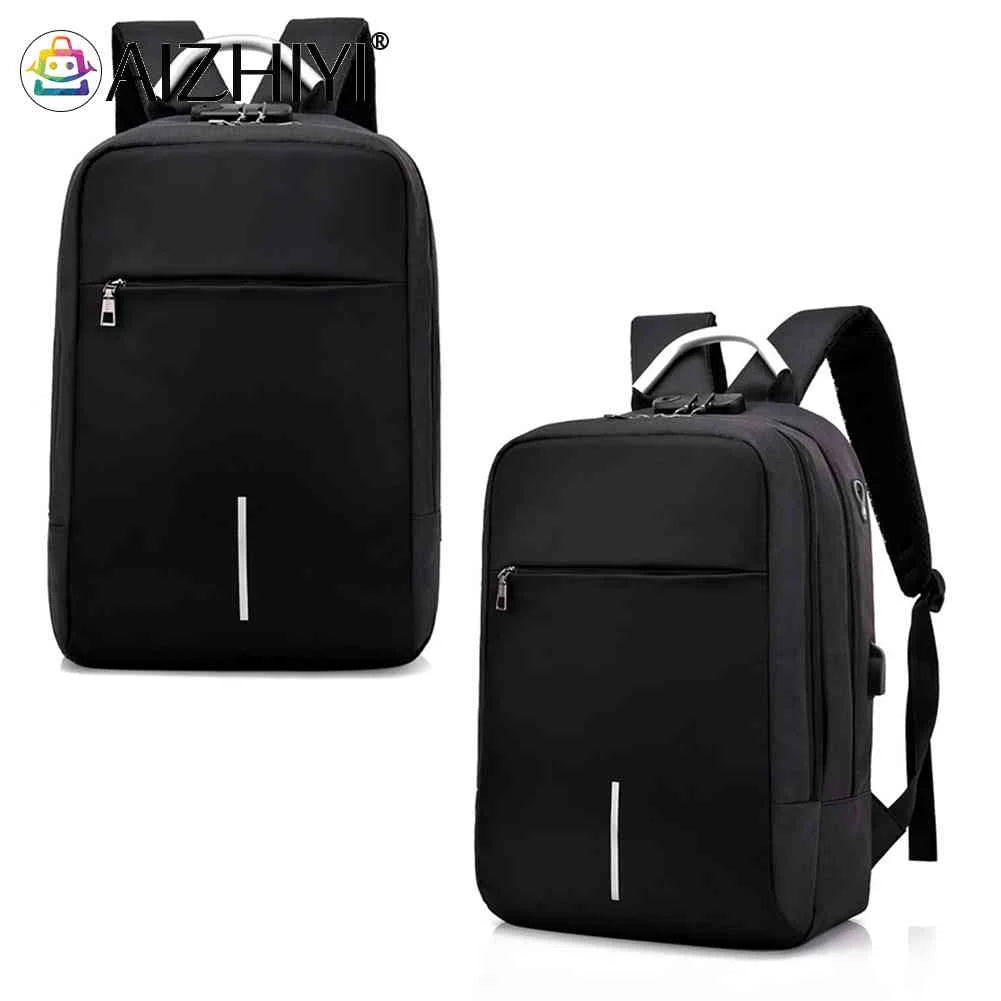 Reflective Double Shoulder Bag USB Charging Large Capacity Rucksack