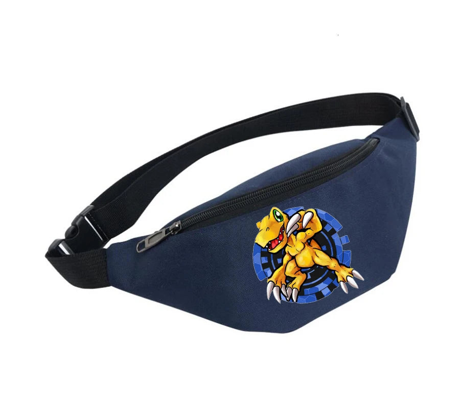 Waterproof Unisex Fanny Pack Waist Bag for Digimon Fans