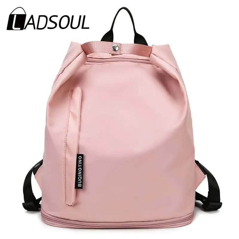 Unisex Nylon Backpack Dry Wet Separation for Swimming Fitness