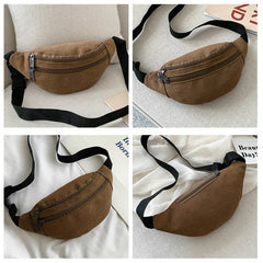 Canvas Waist Bag for Men and Women