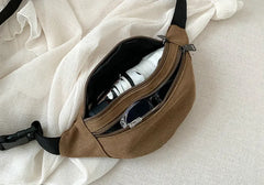 Canvas Waist Bag for Men and Women