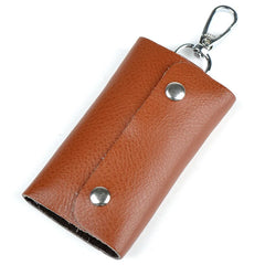 Unisex Leather Key Holder Mini Keychain Pocket Organizer