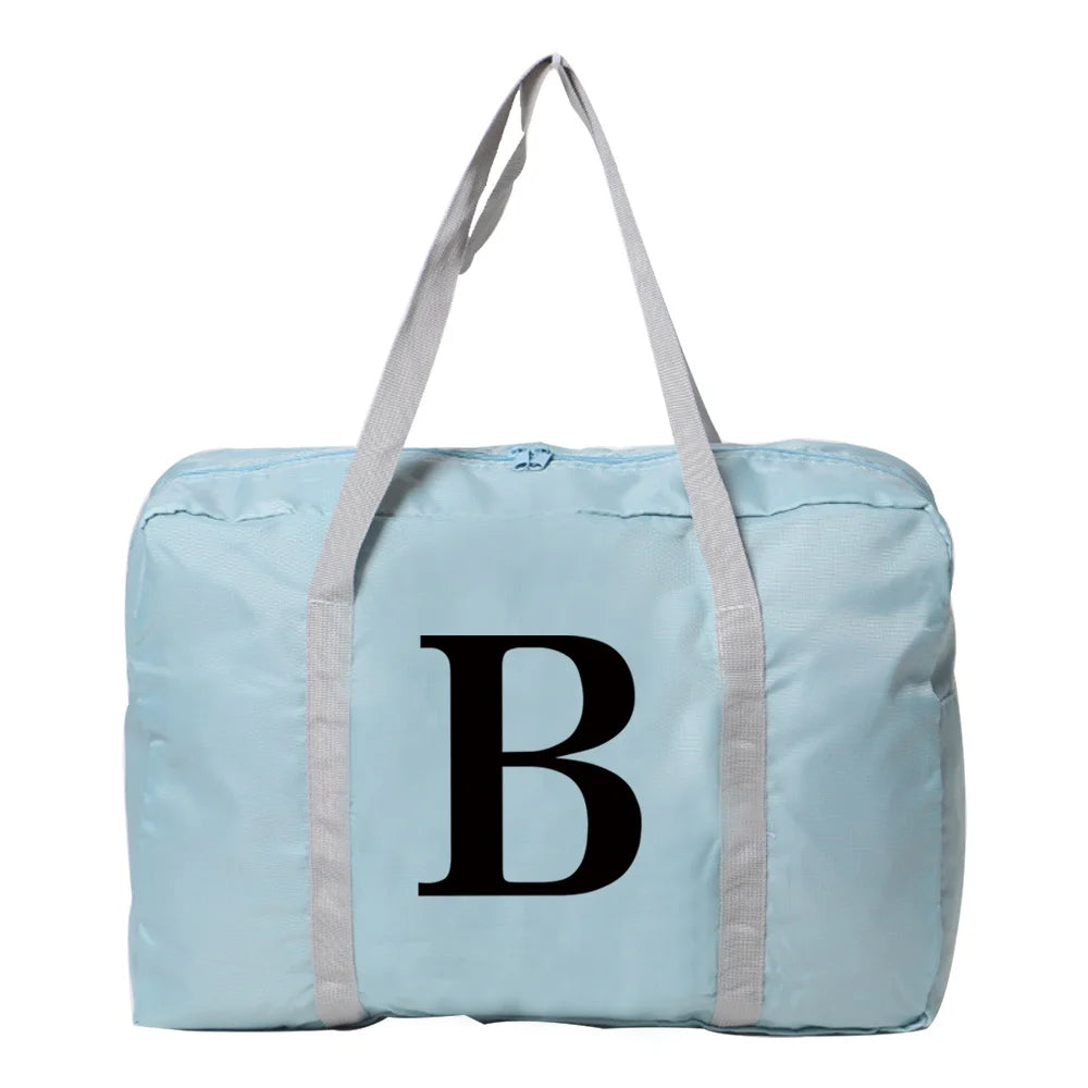 Travel Bag Folding Nylon Women's Hand Luggage Tote Weekend Organizer
