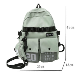 Large Capacity Teenagers Students Backpack Waterproof Travelling Bag