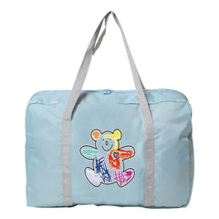 Unisex Large Capacity Travel Bag Clothes Storage Folding Nylon Weekend Organizer