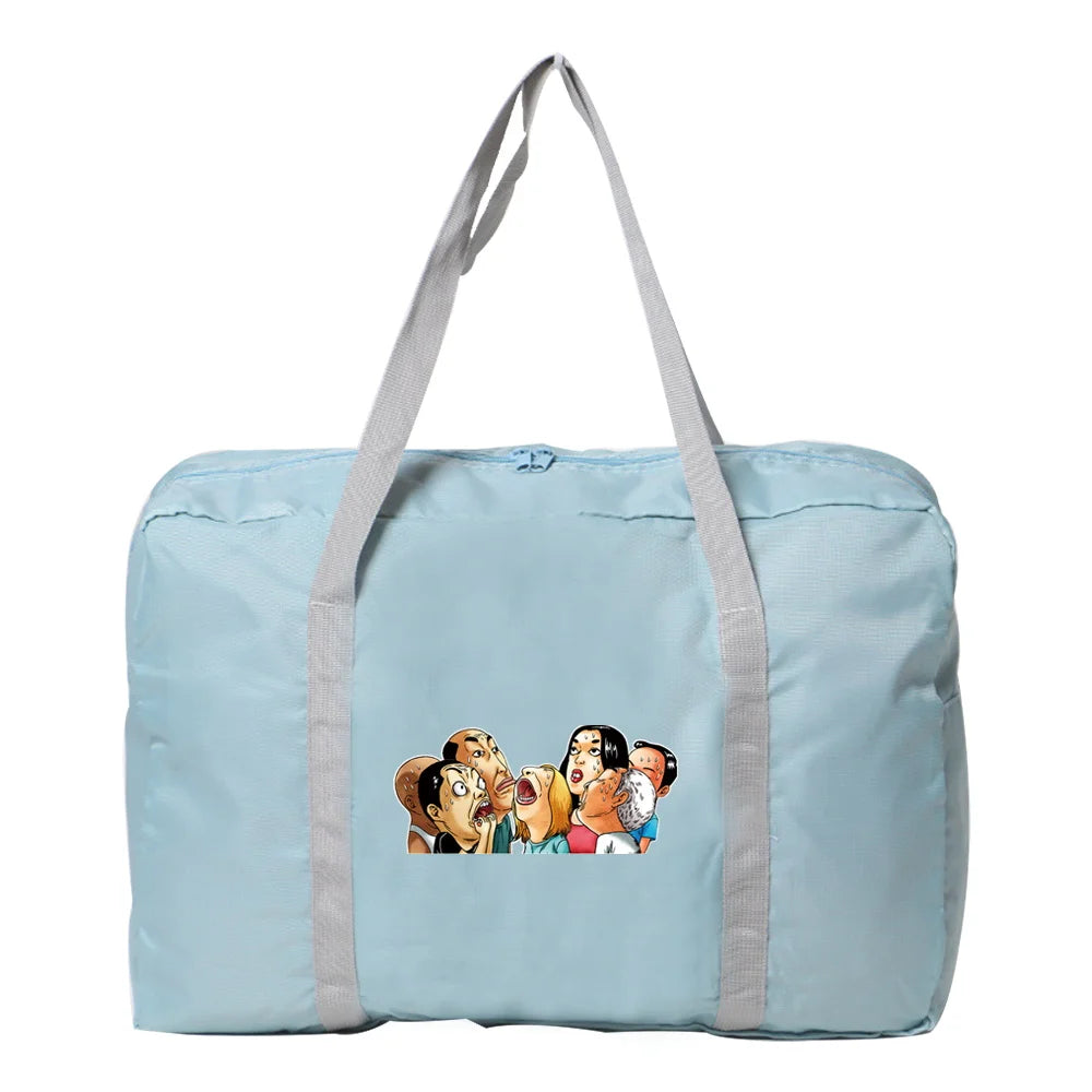 Large Capacity Travel Bag Clothes Storage Weekend Organizer Nylon Tote