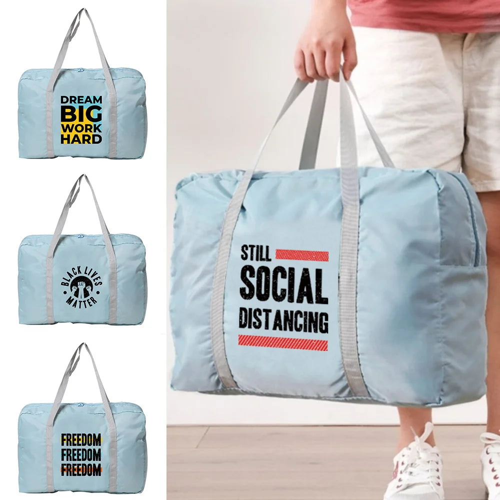 Unisex Large Capacity Travel Bag Weekend Organizer Clothes Storage