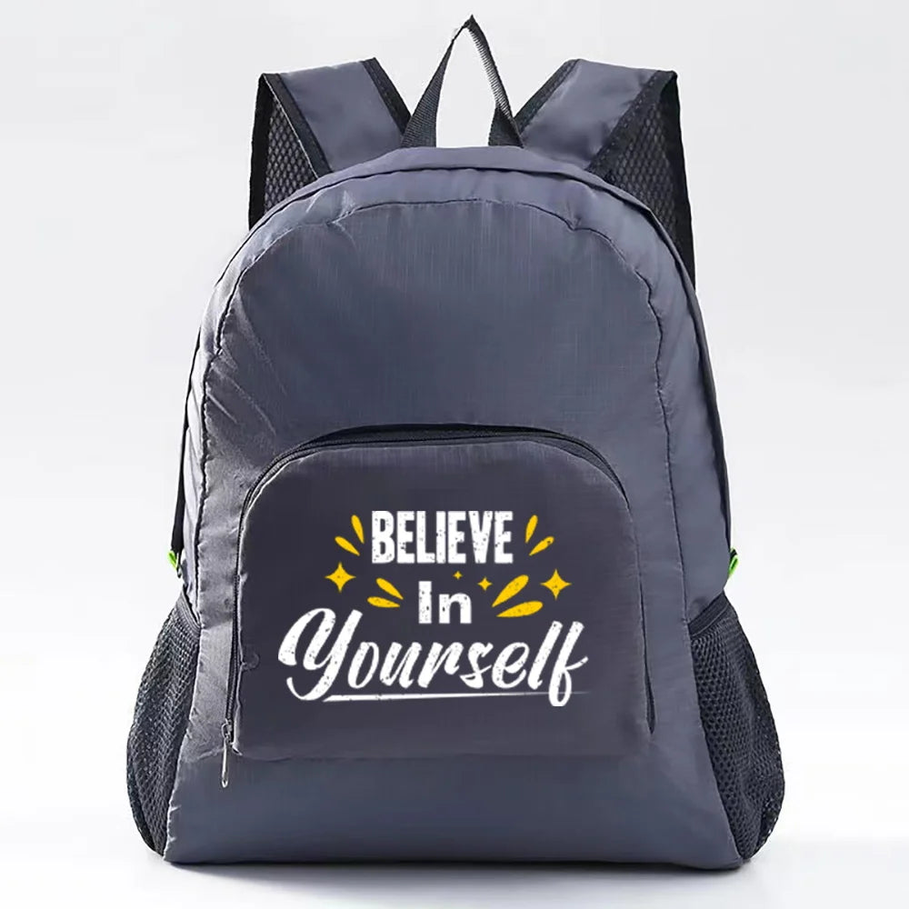 Unisex Lightweight Outdoor Backpack - Foldable Camping Hiking Travel Daypack