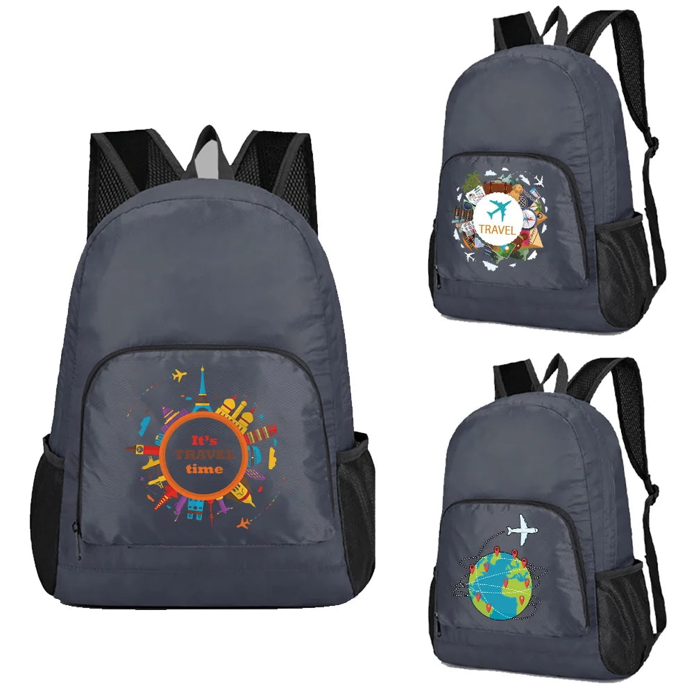 Unisex Lightweight Outdoor Backpack Foldable Hiking Travel Daypack