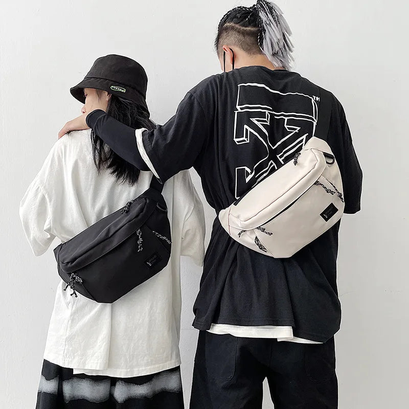Unisex Nylon Waist Bags Street Hip Hop Belt Bag Phone Pack