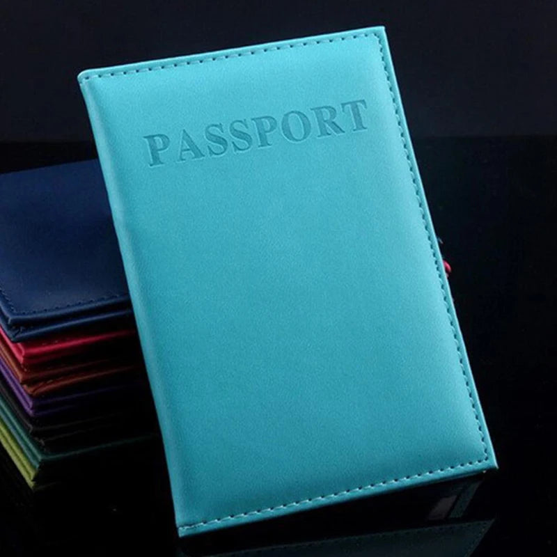 Unisex Waterproof PU Leather Passport Cover Multi-colour
