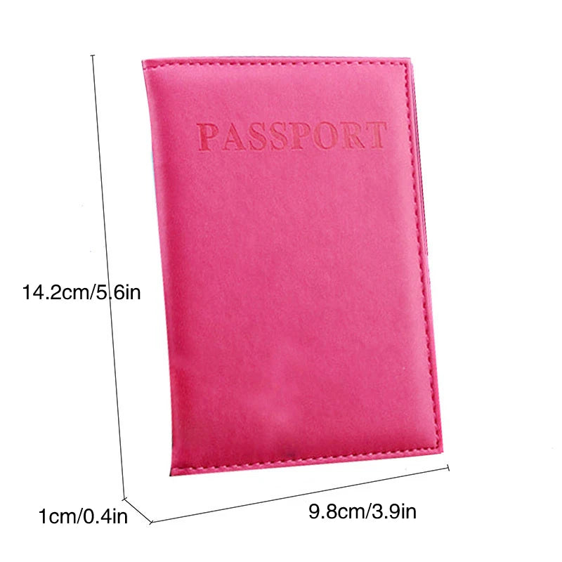 Unisex Waterproof PU Leather Passport Cover Multi-colour