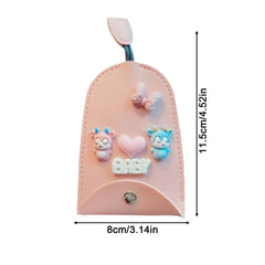 Unisex PU Leather Key Bag Housekeepers Keychain Car Holder