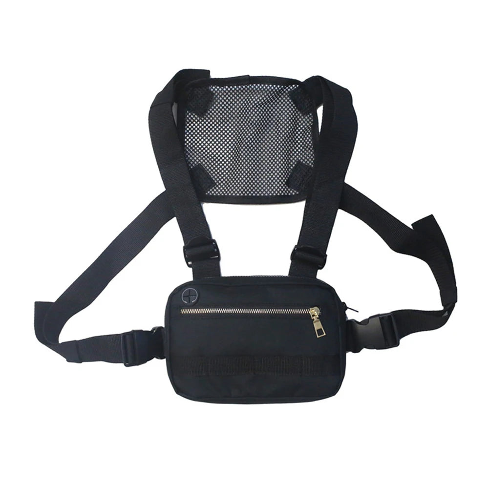 Unisex Streetwear Chest Rig Bag Hip Hop Pouching Bag