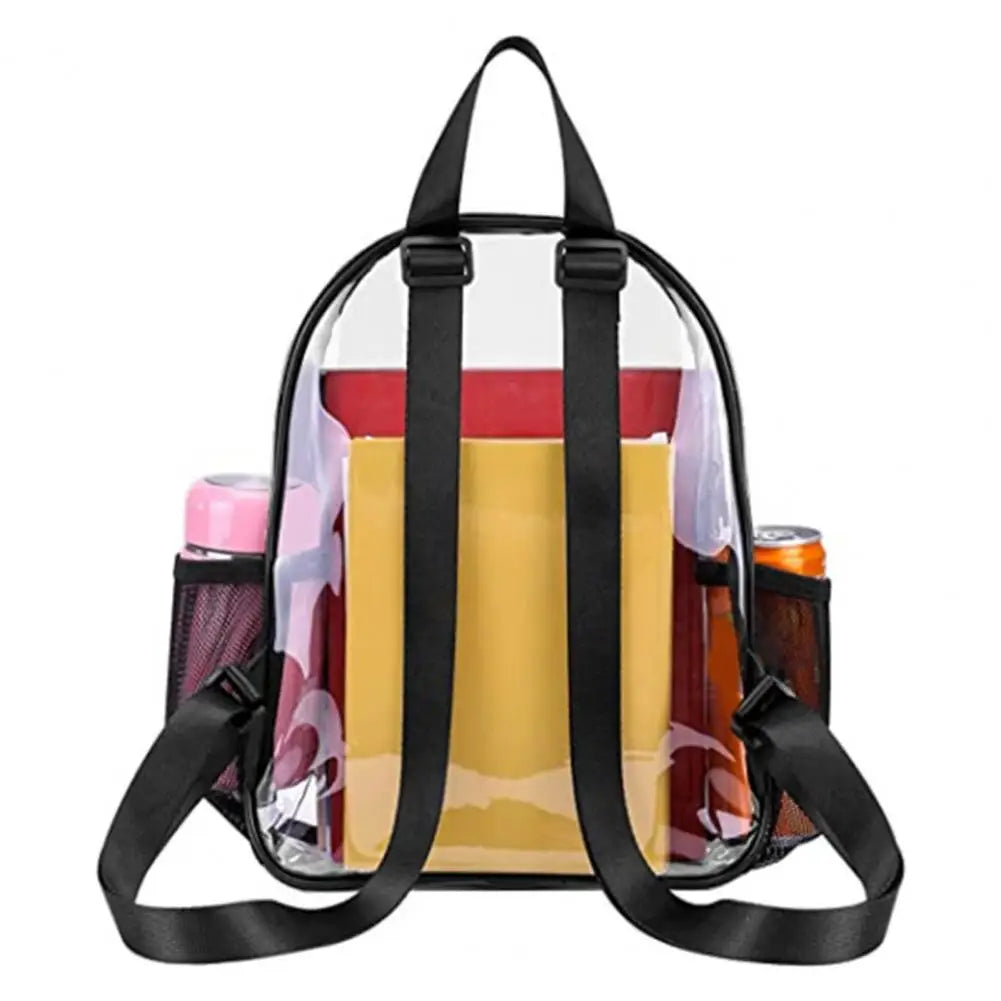Unisex Transparent Student Backpack Large Capacity School Bag