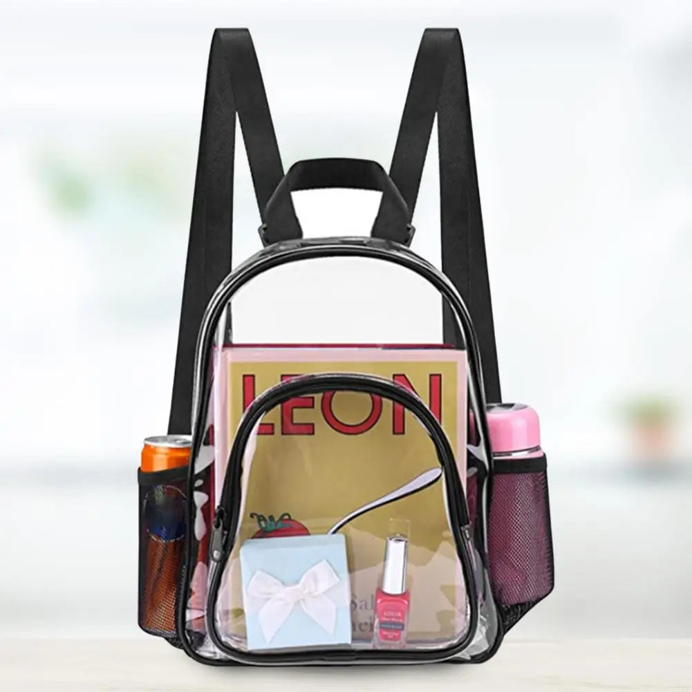 Unisex Transparent Student Backpack Large Capacity School Bag