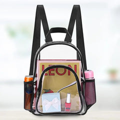 Unisex Transparent Student Backpack Large Capacity School Bag