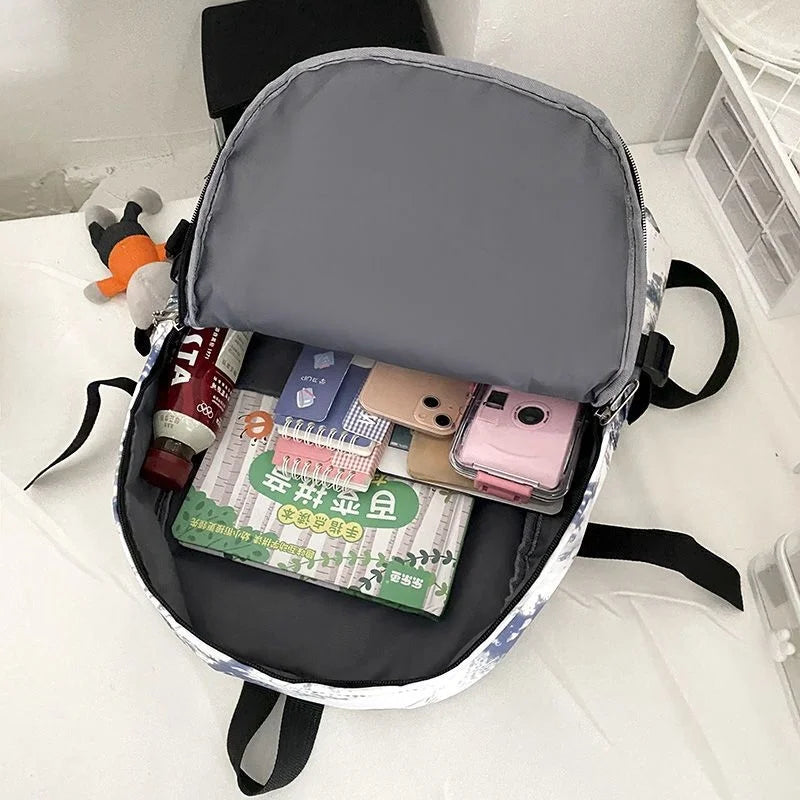 Graffiti Forest Backpack Large Capacity Schoolbag