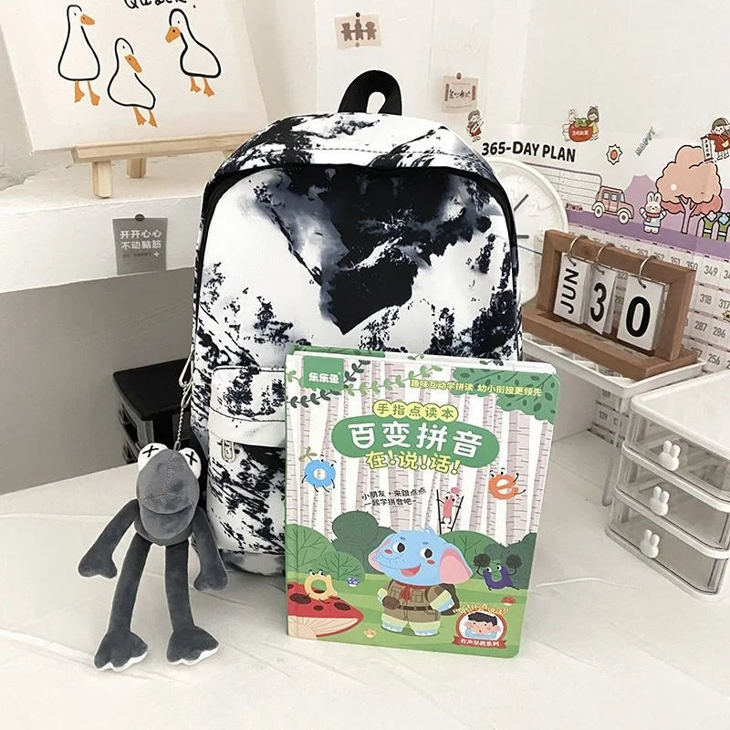Graffiti Forest Backpack Large Capacity Schoolbag