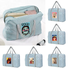 Large Capacity Unisex Travel Bag Organizer Funny Pattern Foldable