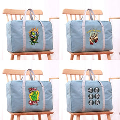 Large Capacity Travel Bags Organizer Hand Pattern Clothes Storage