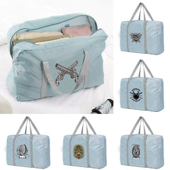 Unisex Travel Bags Organizers Large Capacity Weekend Bag Skull Pattern