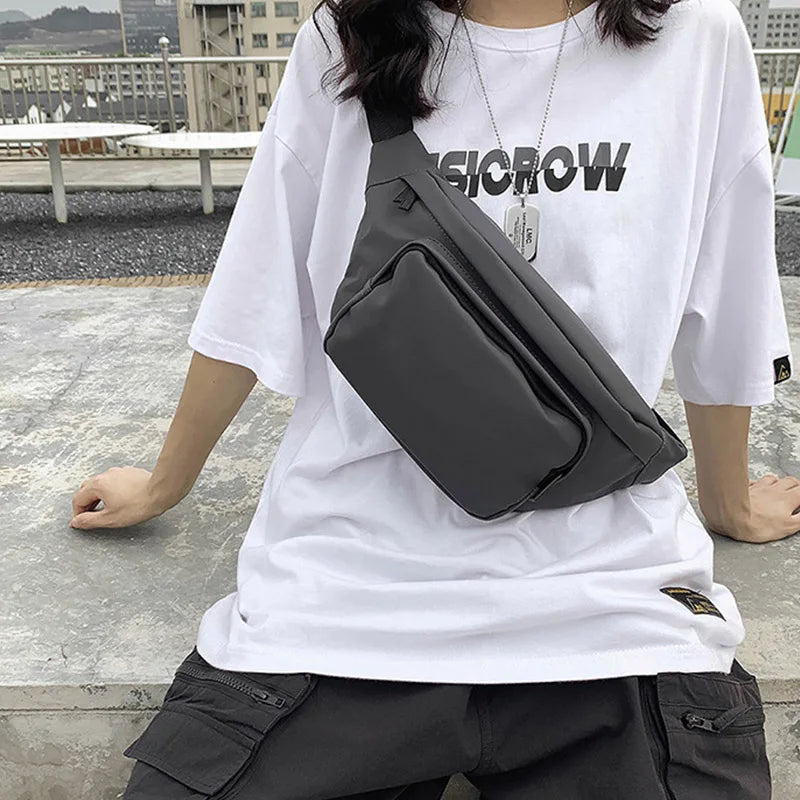 Unisex Waist Bag Fanny Pack Street Style Chest Bags Waterproof Crossbody Bag