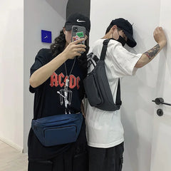 Unisex Waist Bag Fanny Pack Street Style Chest Bags Waterproof Crossbody Bag