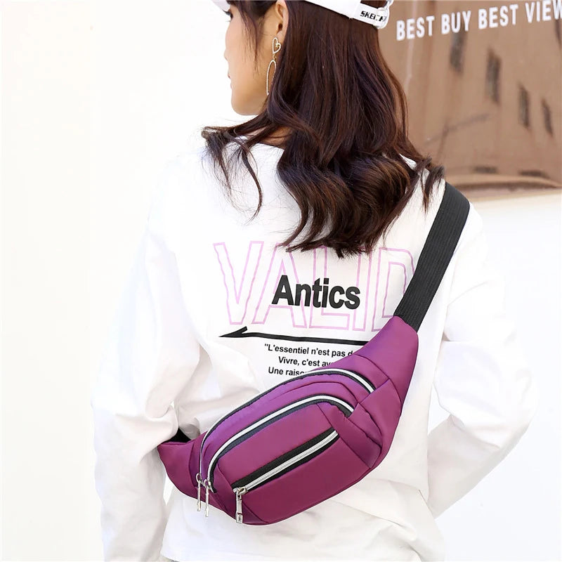 Unisex Waist Bags Fanny Pack Crossbody Chest Bags Adjustable Strap Pack