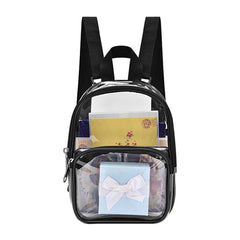 Clear Transparent PVC Backpack for Adults Women School Bags