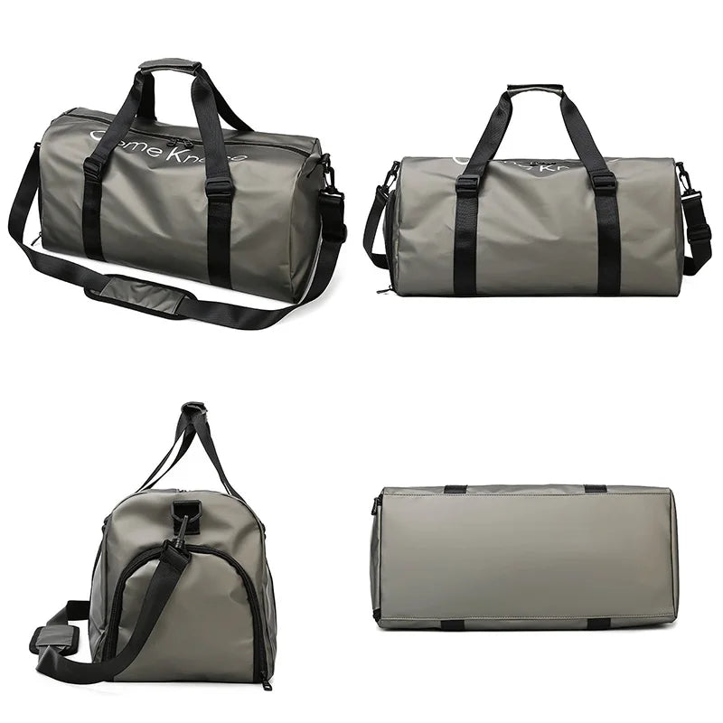 Waterproof Duffle Bag with Shoes Casual Sport Weekend Bag