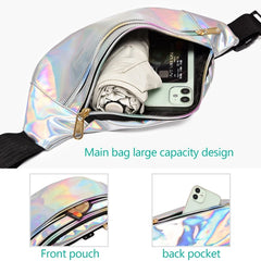 Waterproof Running Waist Fanny Pack Reflective Fitness Belt Bum Bag
