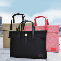 Unisex Zipper Laptop Bag Multifunction Handbag