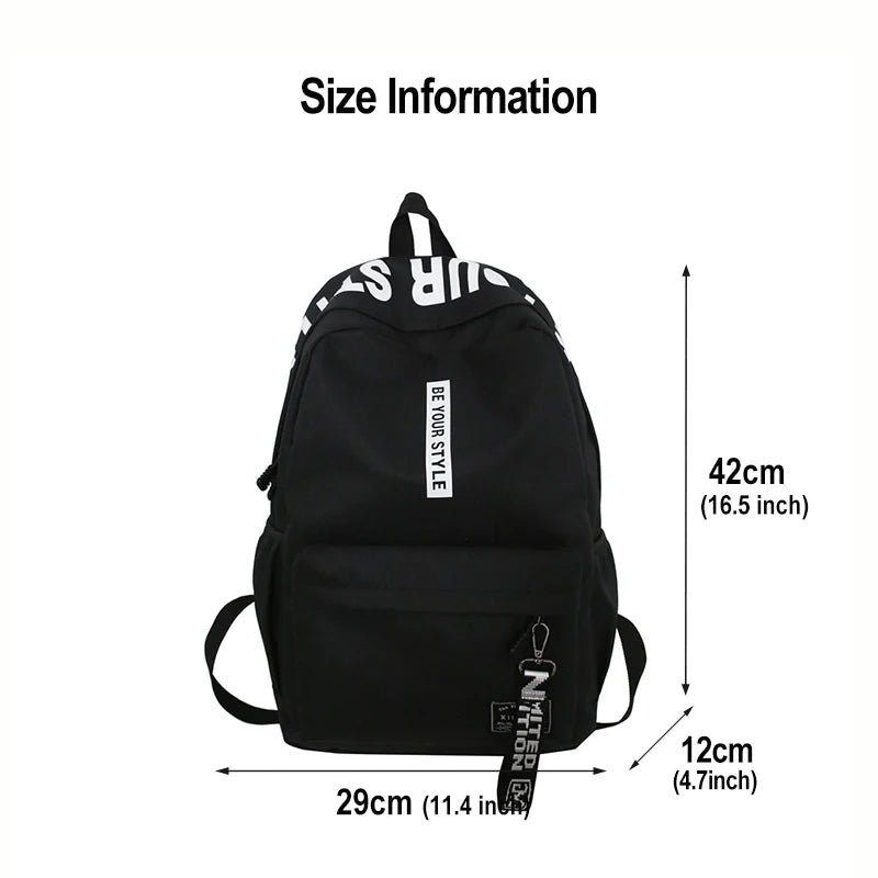 Harajuku Ulzzang School Bag Unisex Backpack